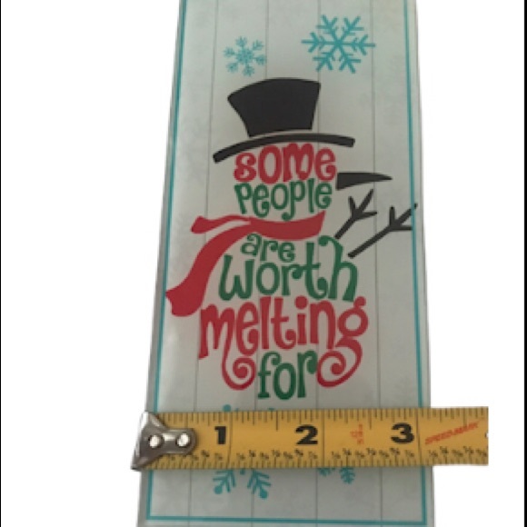 🆕☃️New Glass Snowman Plaque - Picture 4 of 8